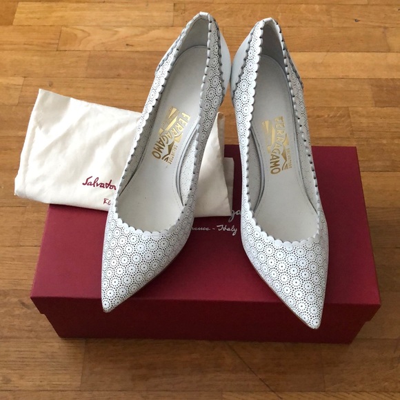 Salvatore Ferragamo Shoes - Salvatore ferragamo white heels